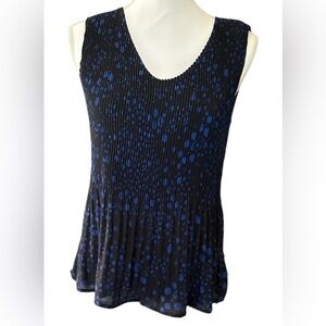 Zac & Rachel Blue and Black Women's Top